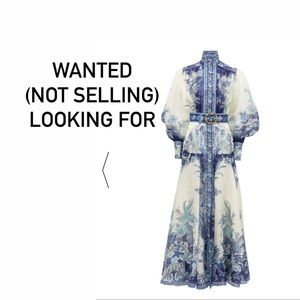 Zimmermann 2
Women's Zippy Silk Linen Paisley Billow Gown - Blue Paisley